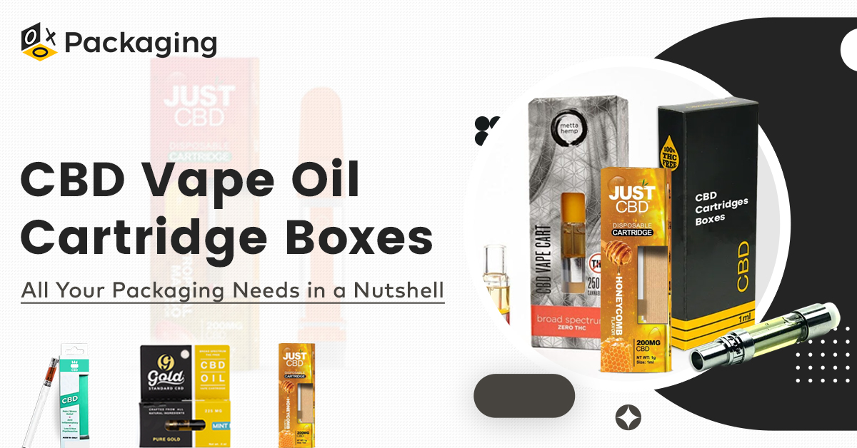 CBD Vape Oil Cartridge Box Packaging