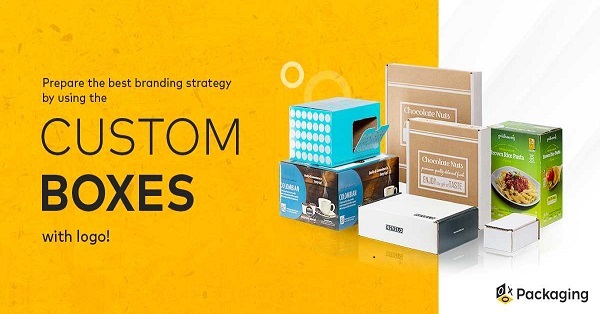 Prepare the best branding strategy by using the Custom Boxes with logo!