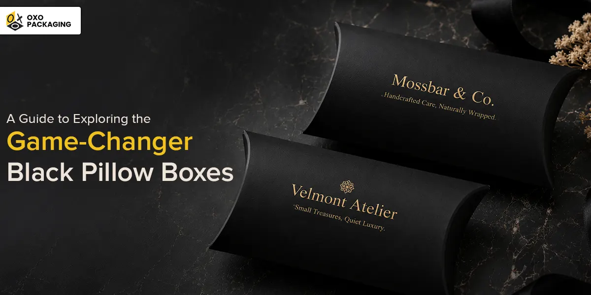black pillow boxes