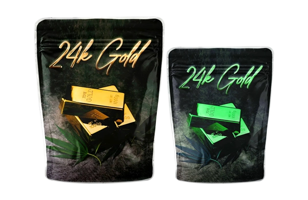 Custom Gold Mylar Bags Section 2