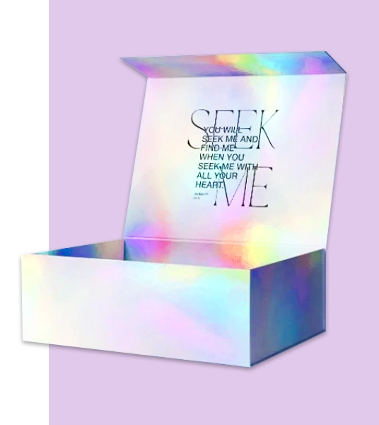 Custom Holographic Rigid Boxes Section 1