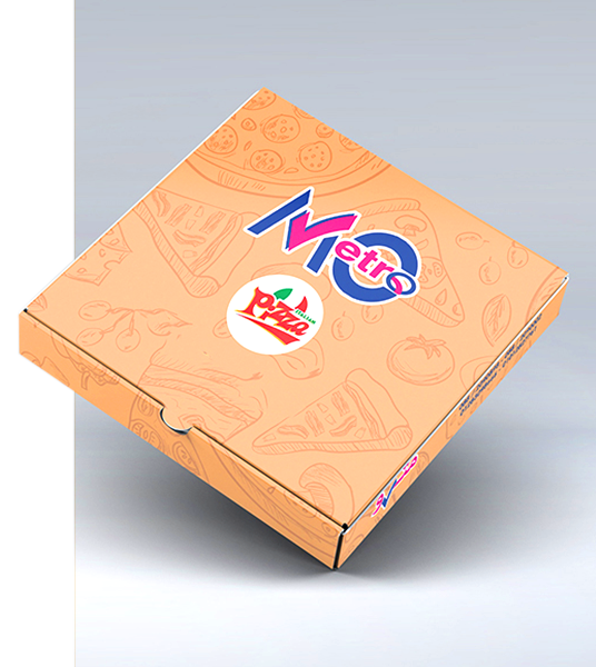 customized logo printed pizza boxes
