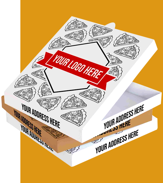 Customized White Pizza Boxes