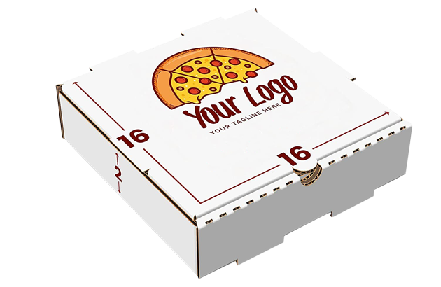 Customized White Pizza Box