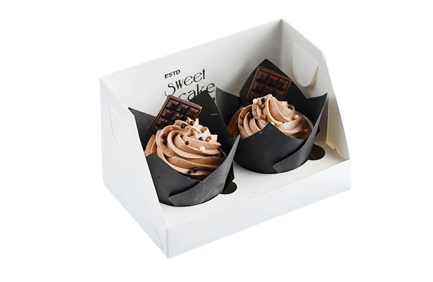 bespoke branded cup cake boxes