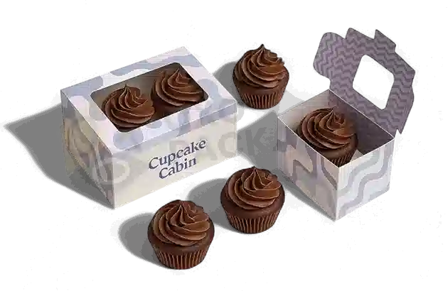 bespoke branded cup cake boxes