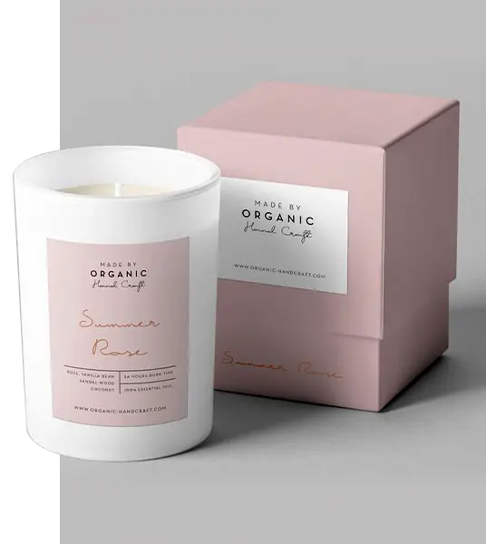 candle printed packaging
