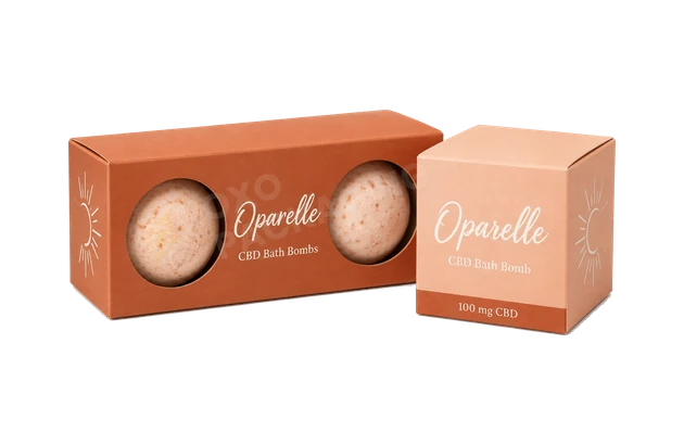 CBD Bath Bomb Boxes packaging