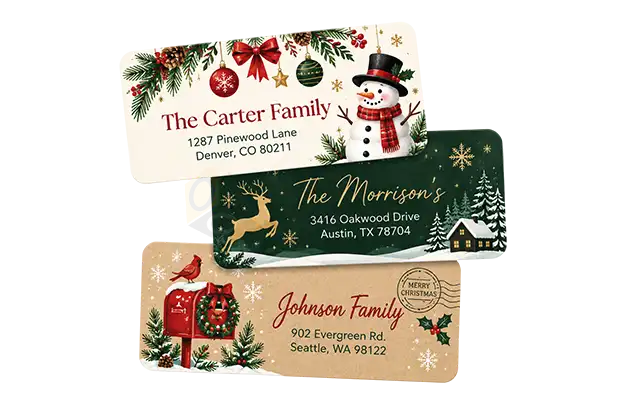 Christmas address labels wholesale