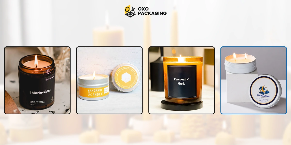 choose label materials to suit candle types