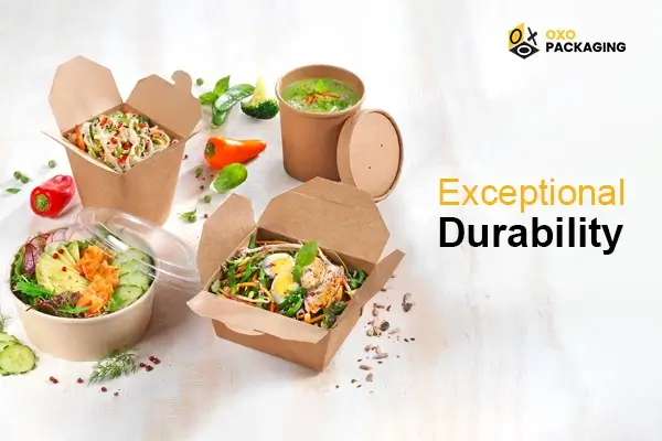 kraft food Packaging Boxes with Exceptional Durability
