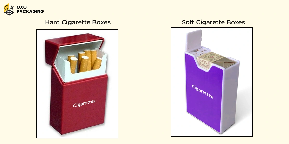 types of cigarette box