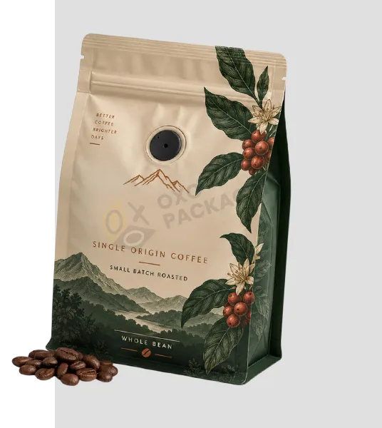 Printed coffee bags