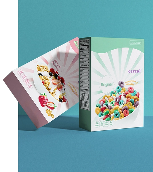 colorful cereal box