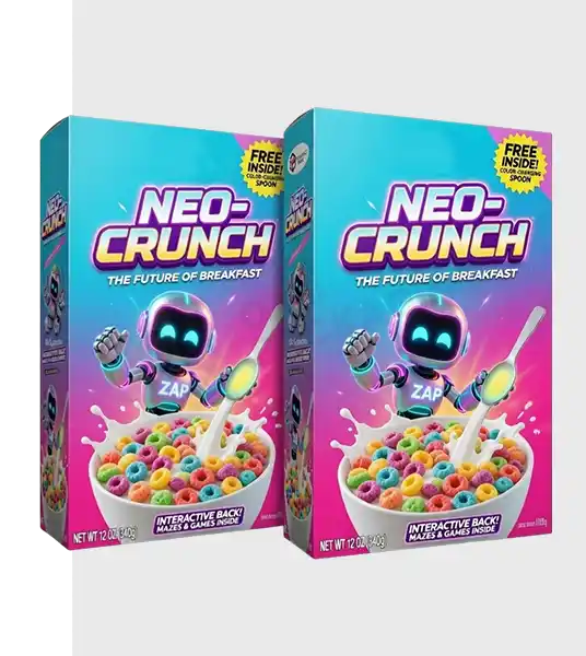 custom 90s cereal boxes bulk