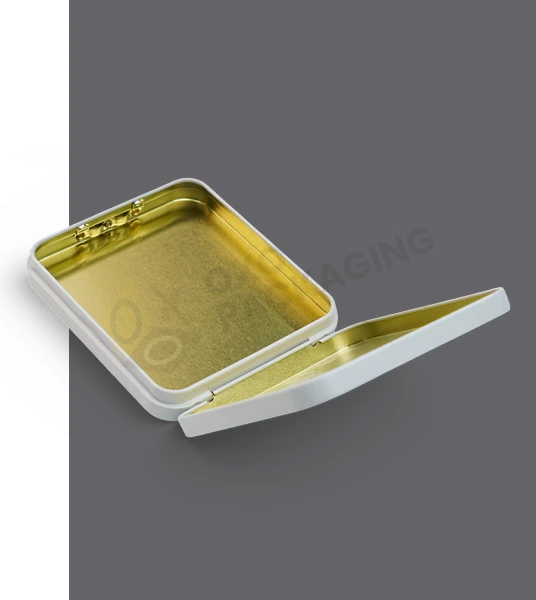 Custom Child Resistant Buton Lock Pre-Roll Tin