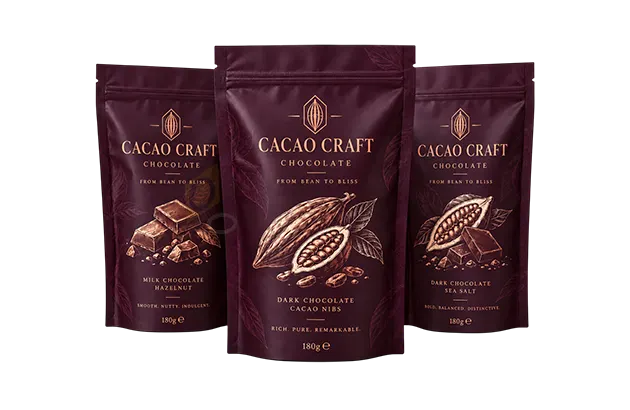 Custom Chocolate Mylar Bags logo
