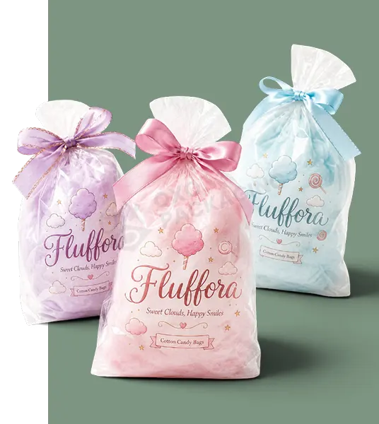 custom cotton candy packaging