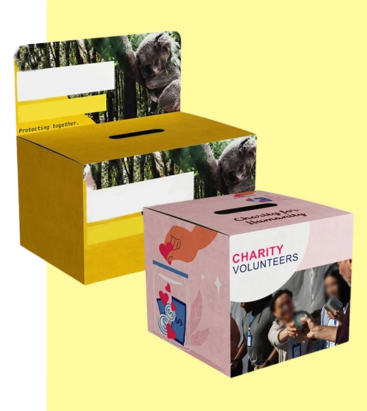 custom donation packaging boxes