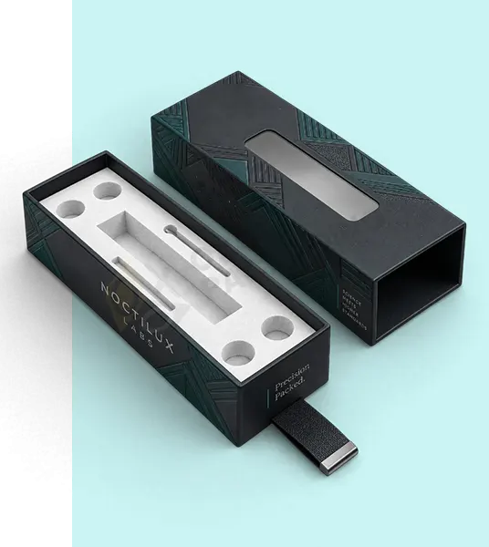 custom empty vape cartridge packaging boxes