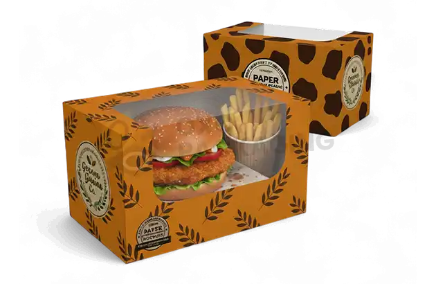 custom fast food packaging with free shipping in usa