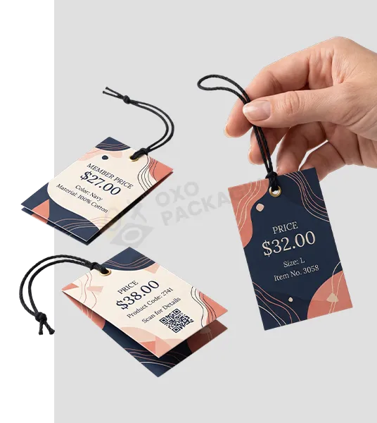Custom Folded Hang Tags Bulk