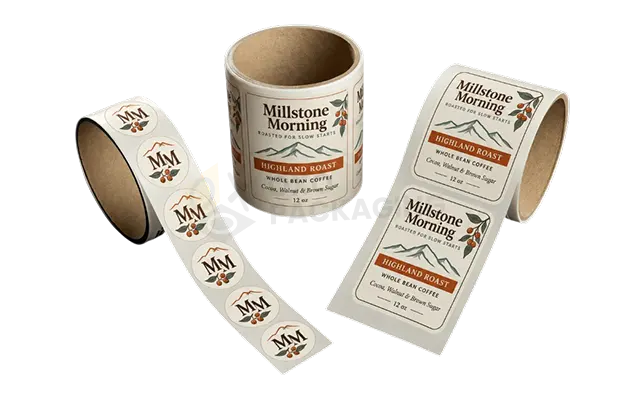 custom labels on a roll
