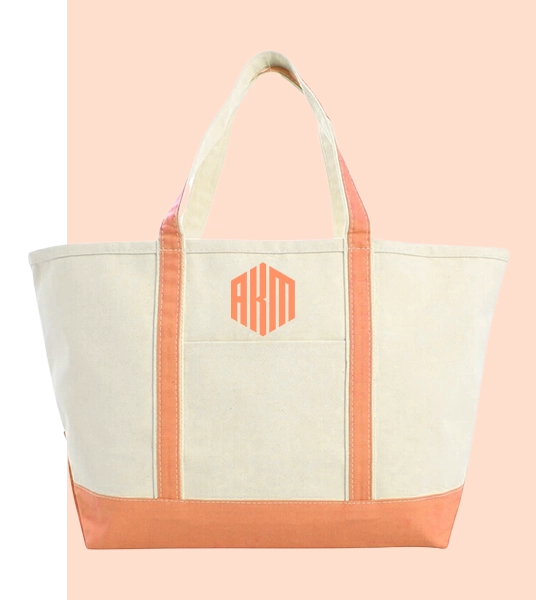 custom monogrammed tote bag