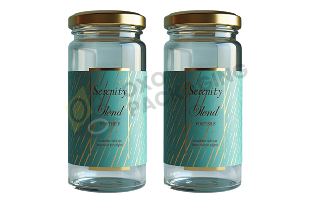 Custom Printed 80mm Glass Roll Jar Packaging