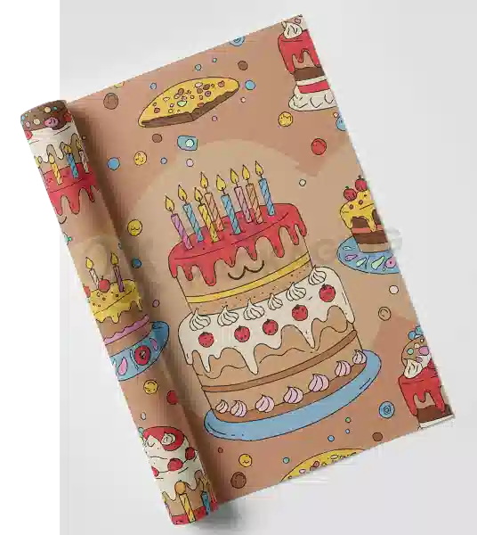 Custom Printed Birthday Wrapping Paper