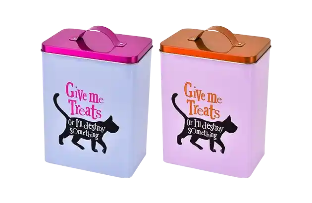 Custom Printed Cat Treat Tins Packaging