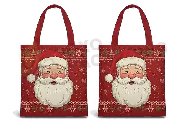 Custom Printed Christmas Tote Bag Packaging
