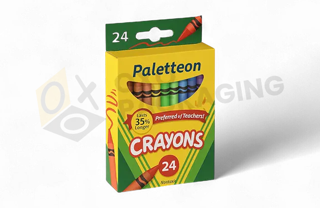 Custom Printed Crayon Packaging