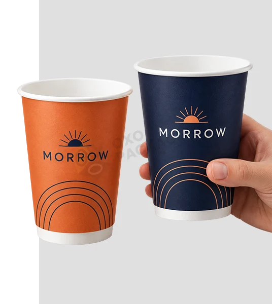 custom printed double wall paper cups​