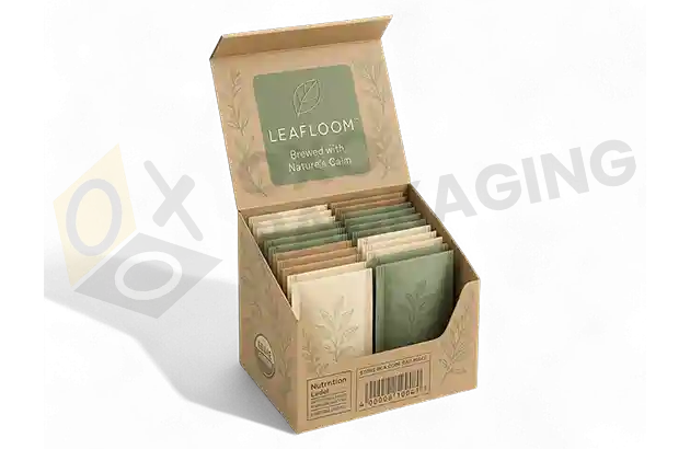 Custom Printed Flat Tuck Display Packaging