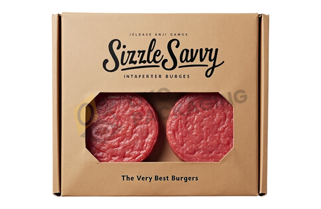 Custom Printed Hamburger Patty Packaging