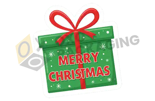 Custom Printed Happy Holiday Sticker Packaging
