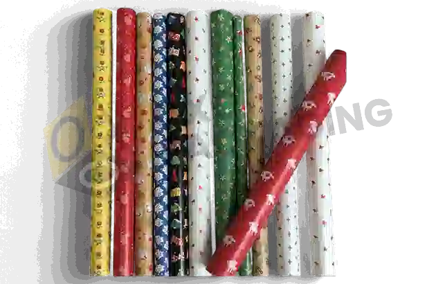 Custom Printed Holiday Wrapping Paper Packaging