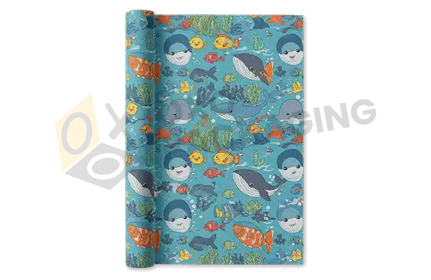 Custom Printed Kids Wrapping Paper Packaging