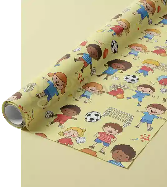 Custom Printed Kids Wrapping Paper