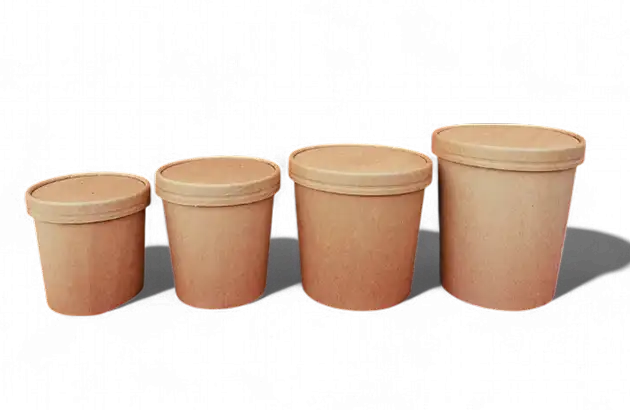 Custom Printed Paper Soup Bowls Packaging