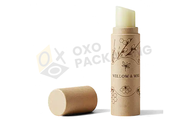 Custom Printed Paperboard Lip Balm Tubes Packaging