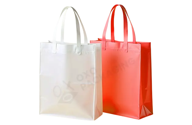 Custom Printed Plastic Bags With Handles Packaging