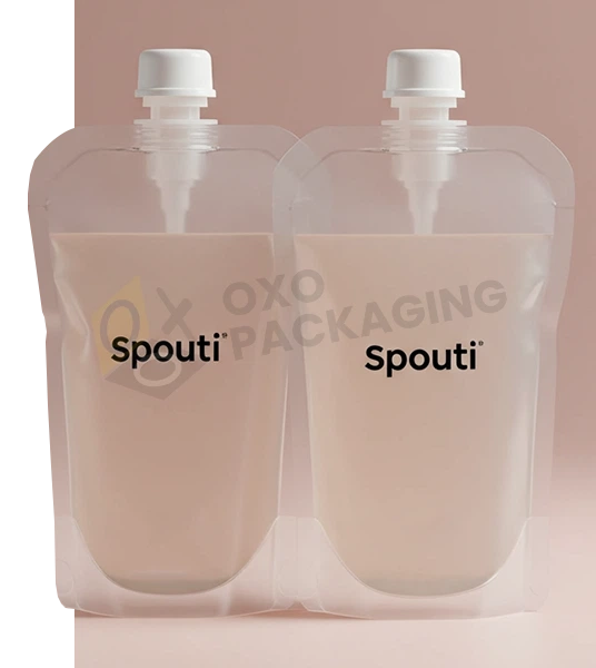 Custom Printed Plastic Pouch with Spout
