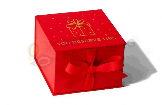 Custom Printed Red Gift Packaging