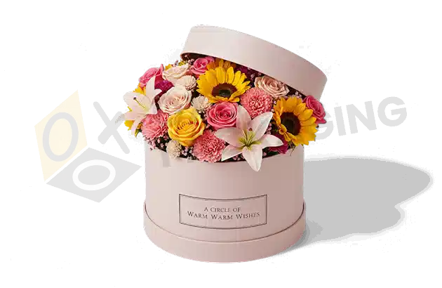 Custom Printed Round Flower Packaging