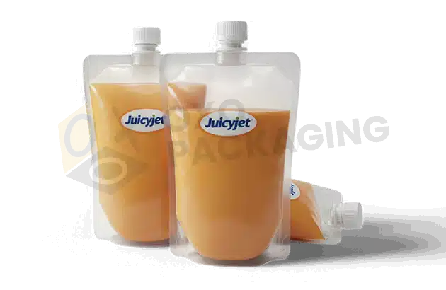 Custom Printed Spouted Stand up Barrier Pouches Packaging