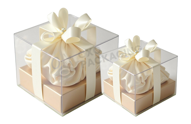 custom printed transparent gift packaging