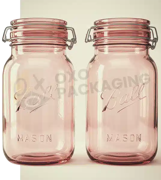 Custom Printed Vintage Ball Mason Jars