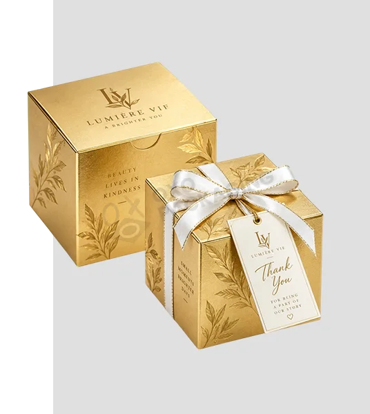 Custom Prited Gold Gift Boxes